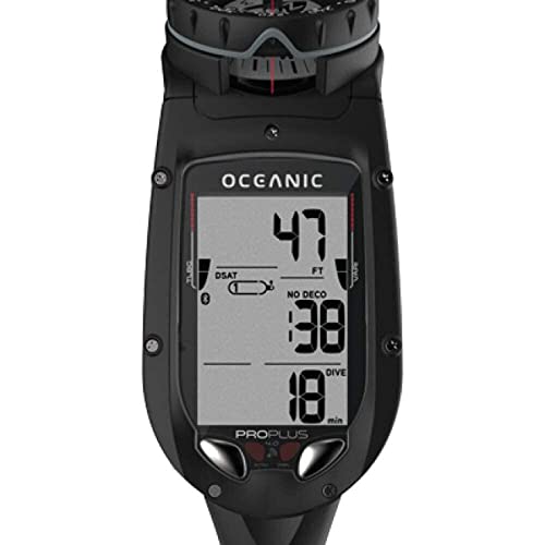 OCEANIC Pro Plus 4.0 Dive Computer | Large Display, Easy to Read | Includes Compass | Connect to DiverLog+ App on Your Smartphone | Optional Quick Disconnect Attachment | Quick Disconnect, NH - Image 1