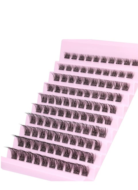 FinyDreamy DIY Eyelash Extension Lash Clusters Sparkle 48 Clusters Lashes Reusable Artificial False Eyelash Clusters For That Authentic Eyelash Extension Look(12mm)
