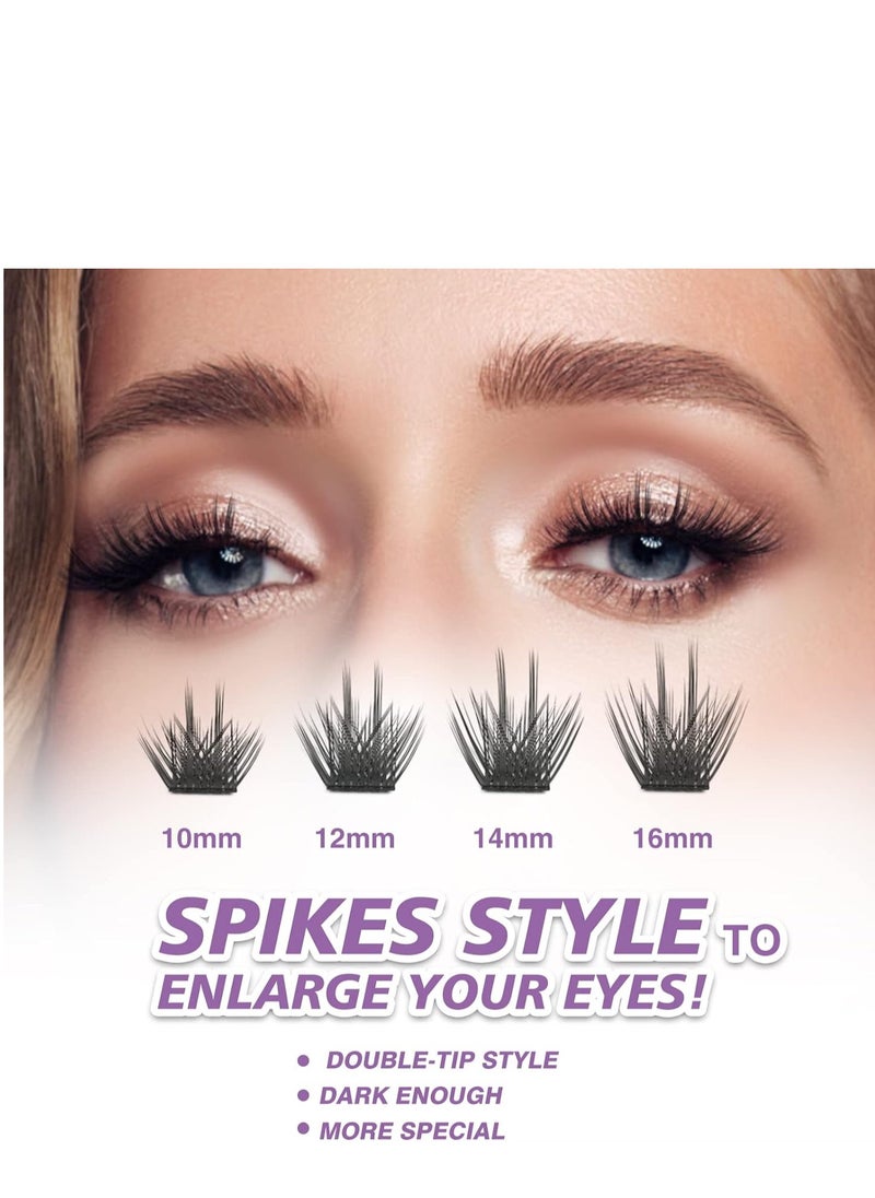 Generic - FinyDreamy DIY Eyelash Extension Lash Clusters Sparkle 48 Clusters Lashes Reusable Artificial False Eyelash Clusters For That Authentic Eyelash Extension Look(12mm) - Image 1