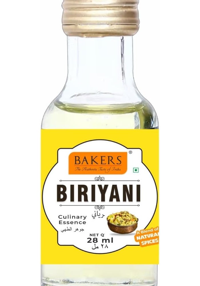 Bakers Biriyani Essence 28 ml - Culinary Flavoring for Indian Cuisine