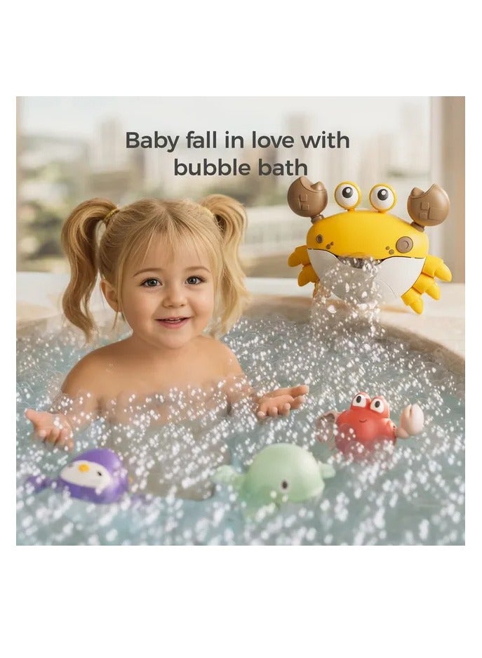 Tumama Kids Bubble Making Crab Toy With Bath Toys Set 4pcs - Image 3