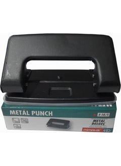 Mimaks Hole Punch Black Metal Body Hole Punch Small Size 1 Piece Office School School 8-10 Pages  - Image 1