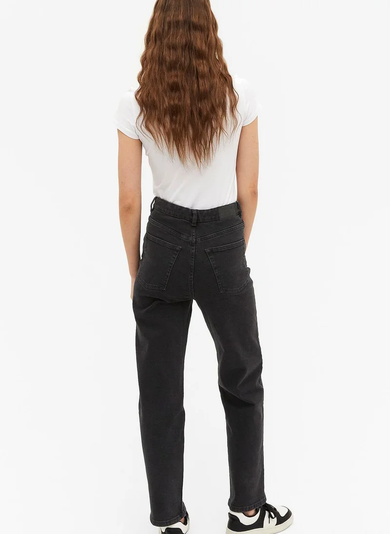 MONKI High Waist Straight Jeans