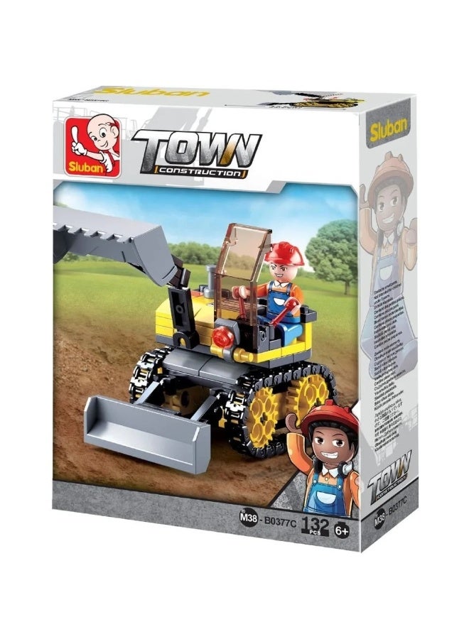 Sluban Sluban - Town Construcion Small Excavator 132 Pieces - M38-B0377C  - Image 1