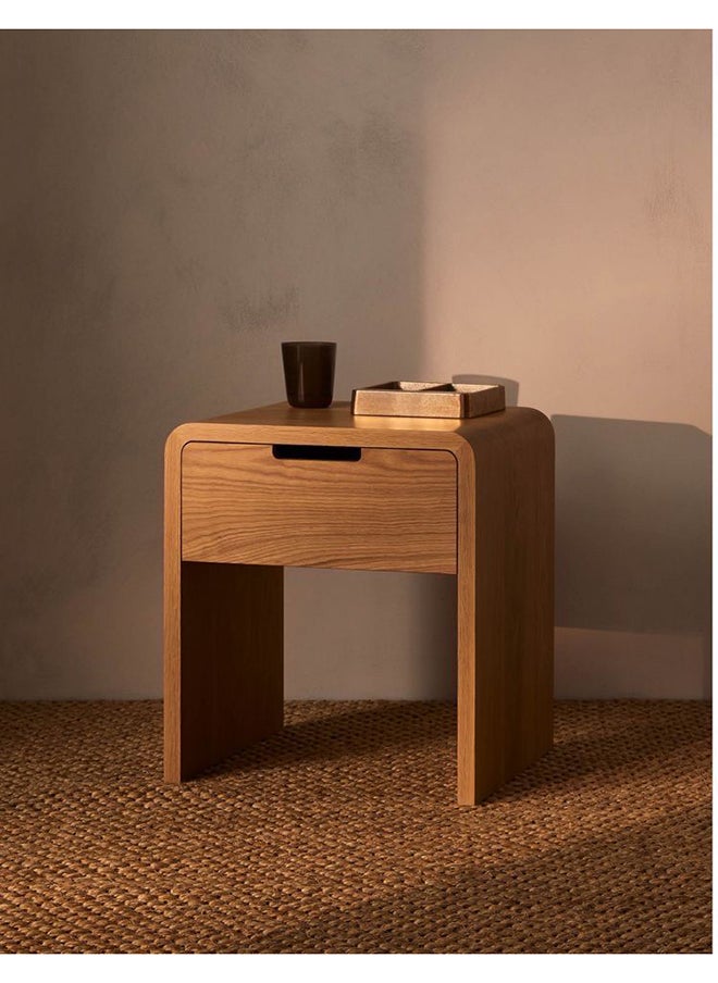 Art Wood Commode - Natural Suede Wood 