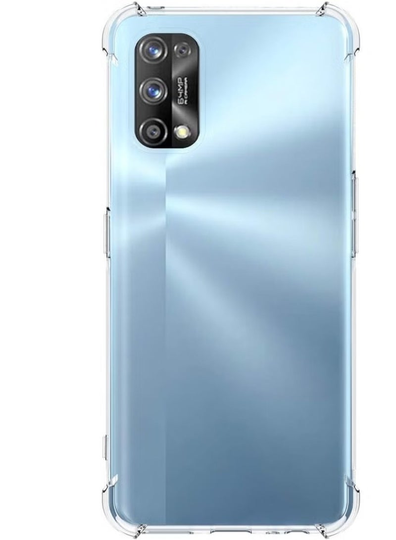 Back Silicone Cover For Oppo Realme 7 Pro - Clear - Image 1