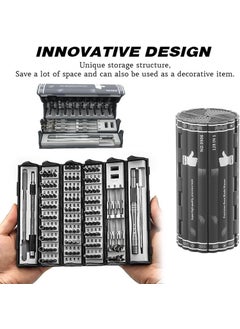 XIKKART XIKKART Tool Kit Screwdriver Set 128 in 1 Precision Screwdriver Set Electronics Precision Repair Tool Kit for Phone Watch Laptop PC Game Console MultiBits Screw Driver Home Repair Kits  - Image 2