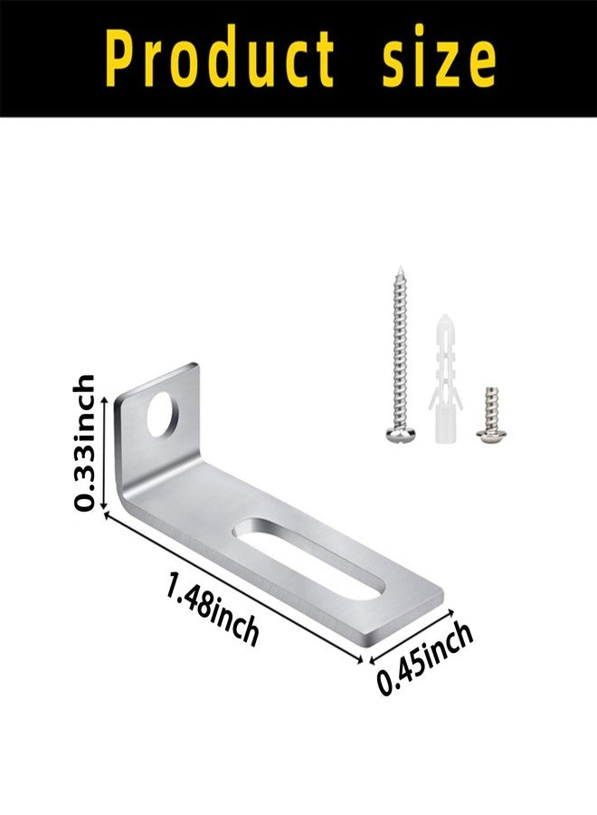 Wehhbtye 30 Set White Board Mounting Hardware,Whiteboard Hanging Brackets, White Board Installation Kit Includes Hanger Supports, Screws and Expansion Tube for Hanging Whiteboard Office Supplies (38*9.5*12mm) - Image 2