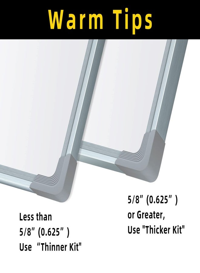 Wehhbtye 30 Set White Board Mounting Hardware,Whiteboard Hanging Brackets, White Board Installation Kit Includes Hanger Supports, Screws and Expansion Tube for Hanging Whiteboard Office Supplies (38*9.5*12mm) - Image 4