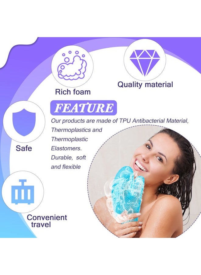 Karenhi - 2 Pcs Honeycomb Exfoliating Glove Bath Mitt Body Spa Scrubber, Honeycomb Exfoliator Glove for Body Shower, Honeycomb Exfoliator Scrubber Sponge Shower Loofah, Quick Drying - Image 1