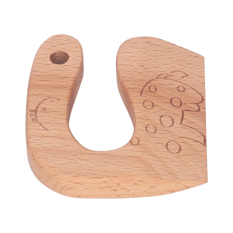 Wooden Kids Knife: Beech Wood Construction - Ergonomic Comfortable Grip Kids Cutting Toy for Toddlers Aged 2 to 8, Home Kitchen and Outdoor Activities - Image 3