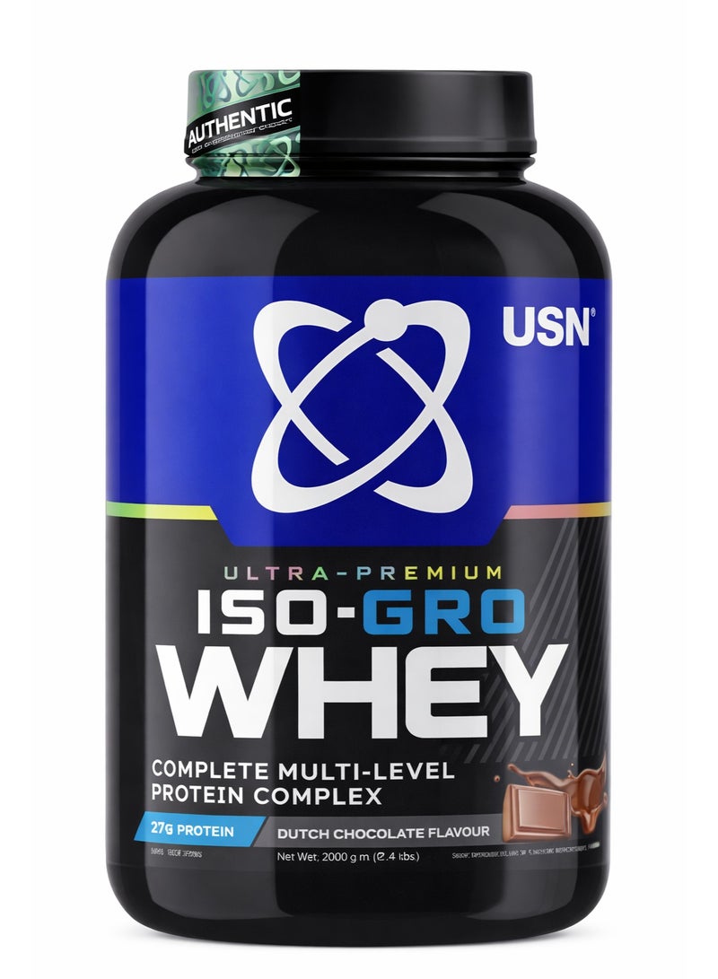 ISO GRO Whey Protein Isolate 2kg Chocolate