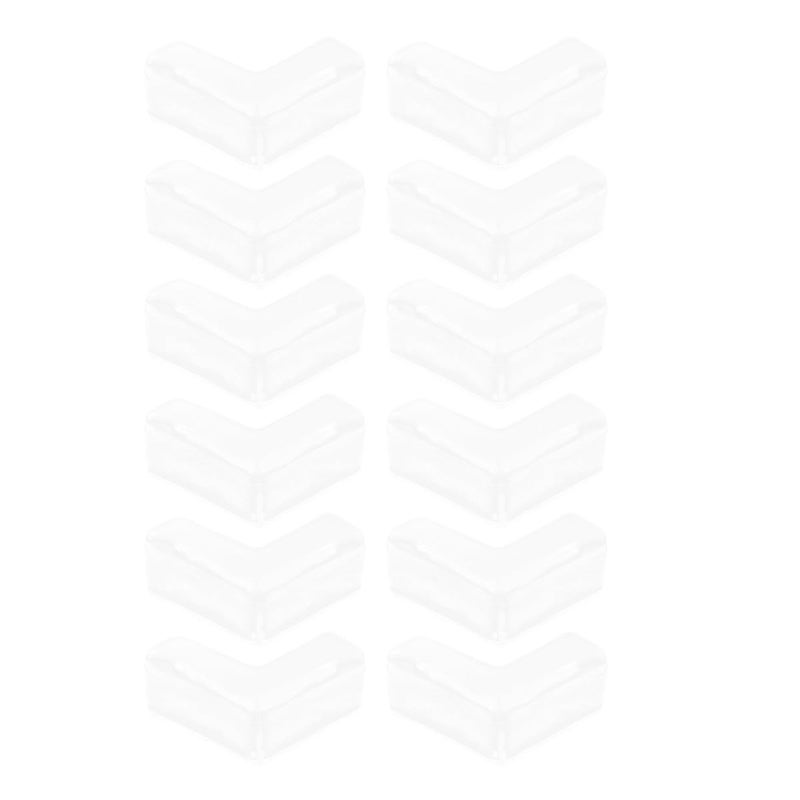 12Pcs Clear Corner Guards Adhesive Furniture Edge Protectors Soft Safety Bumpers for Table - Image 2