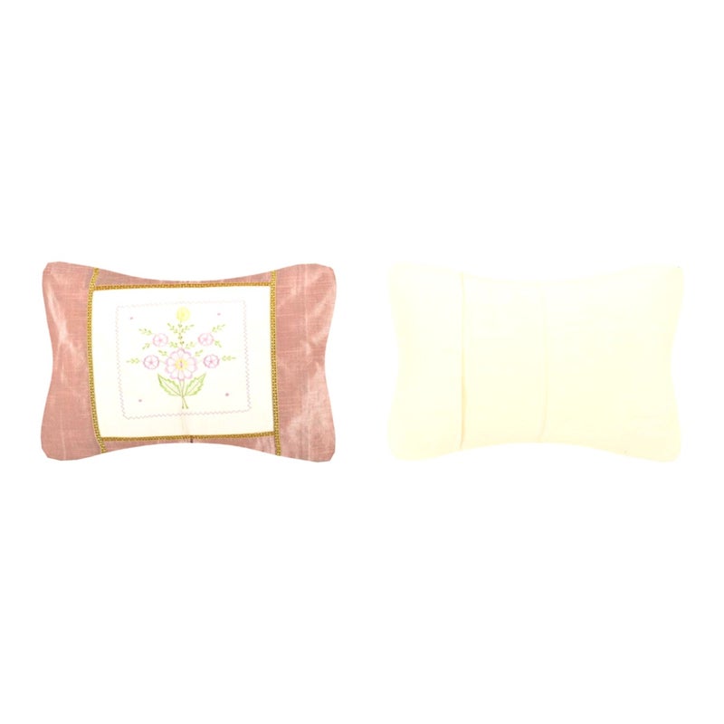Chic & Comfort My Home MY Life.... Chic & Comfort My Home MY Life…. Aditi Impex Handicrafts Embroidery Patch Bedcover with Pillow (Set of 3 pcs.) (220 cm x 270 cm) Multi Color - Image 4