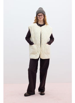 Manuka Quilted Pocket Vest Vanilla  - Image 4