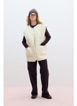 Manuka Quilted Pocket Vest Vanilla  - Image 5