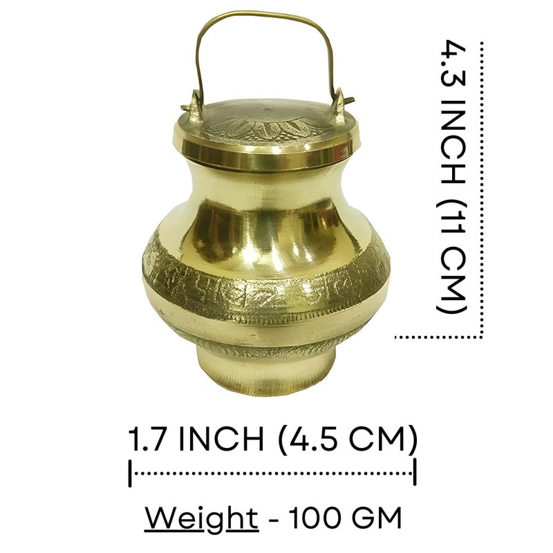 Salvus APP SOLUTIONS Brass Lota Kamandal Gold_11 x 45 cm - Image 2
