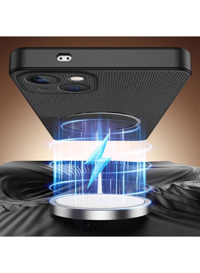 iPhone 15 Case with Magnetic Wireless Charging Compatibility,     Textured - Image 3