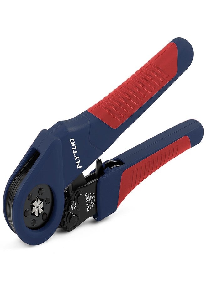 Flytuo Ferrule Crimping Tool Set, 6 Sides Crimp Pliers 0.05-16mm²(AWG 28-5), Self-Adjustable Ratchet Crimping Tool for Cable End Sleeves and Wire Ferrules, Suitable for Repair and DIY Enthusiasts - Image 1