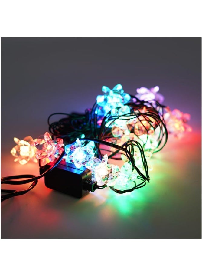 ALLTEC LED Cherry Blossom String Lights, Multicolour, 5 Meters, 20 LED Lights, Outdoor Decorative Lights - Image 2
