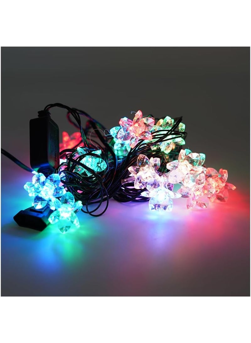 ALLTEC LED Cherry Blossom String Lights, Multicolour, 5 Meters, 20 LED Lights, Outdoor Decorative Lights - Image 3