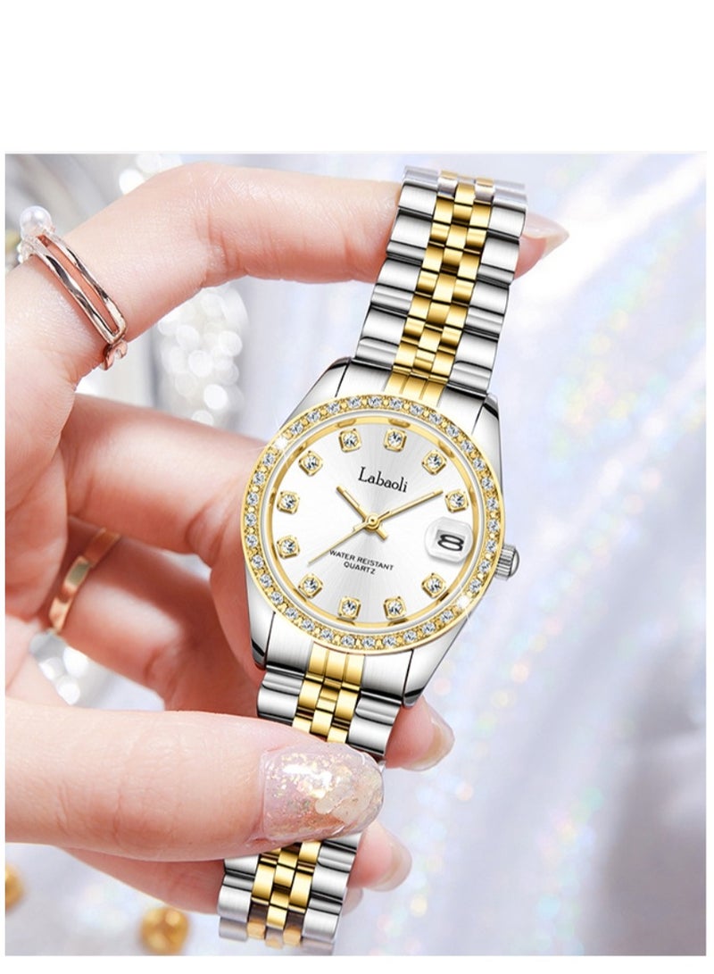 Labaoli Women's Watch Waterproof Business Watch Full Diamond Fashion Women's Watch - Image 5