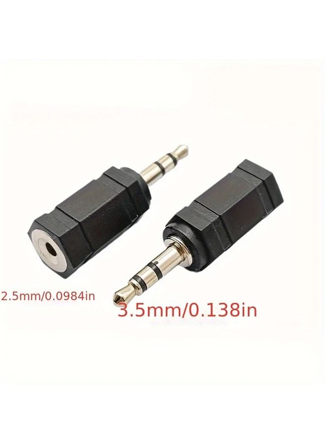 2 5mm Male To 3 5mm Female Headphone Audio Adapter Metal Finish 36V Compatible - Image 4