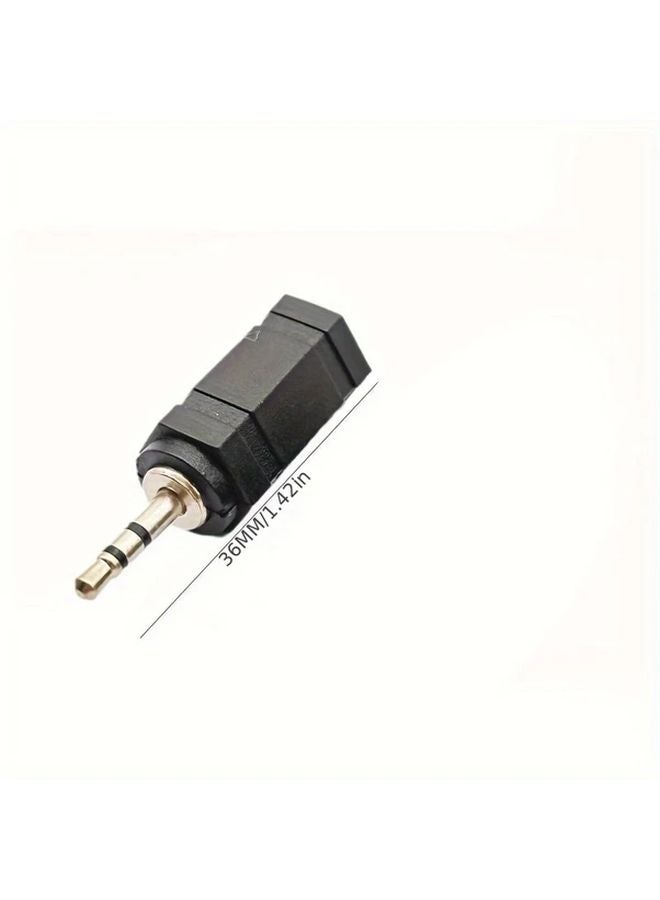 2 5mm Male To 3 5mm Female Headphone Audio Adapter Metal Finish 36V Compatible - Image 3