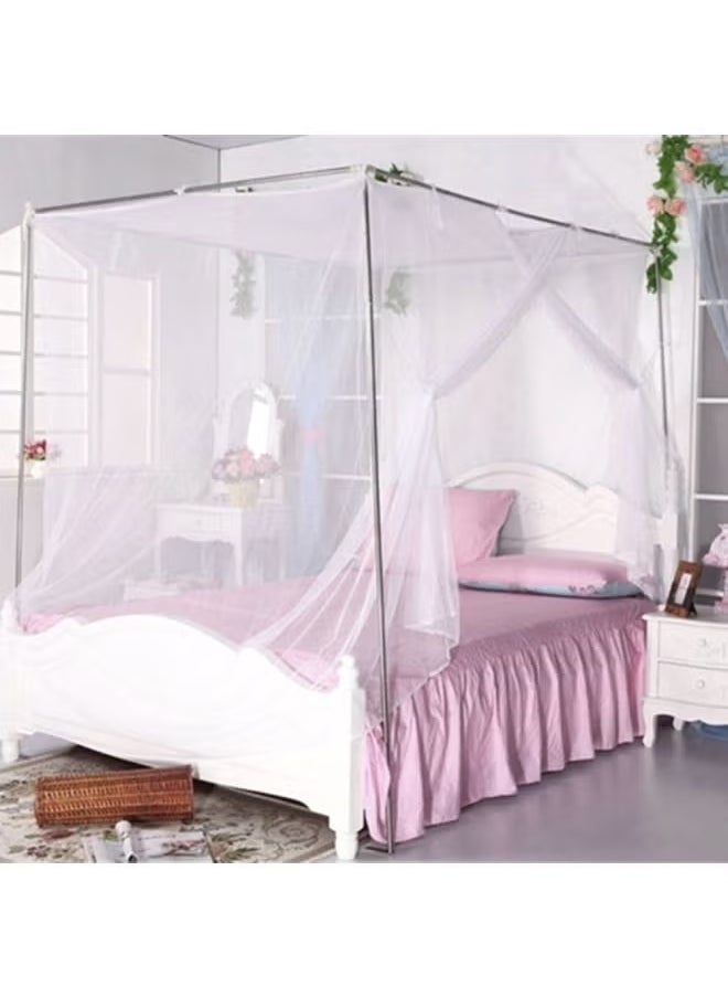 Generic Bed Mosquito Net Polyester White 90cmx190cmx130cm  - Image 2
