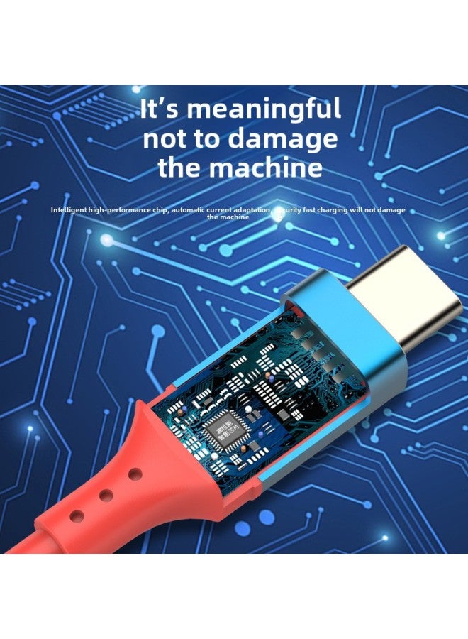 USB4 Data Line 240W Fast Charging Line 40G High Speed 8K60Hz Screen Projection Full Function Compatible With USB4 Lightning Interface-Color:USB4 Blue-Cord Length:5