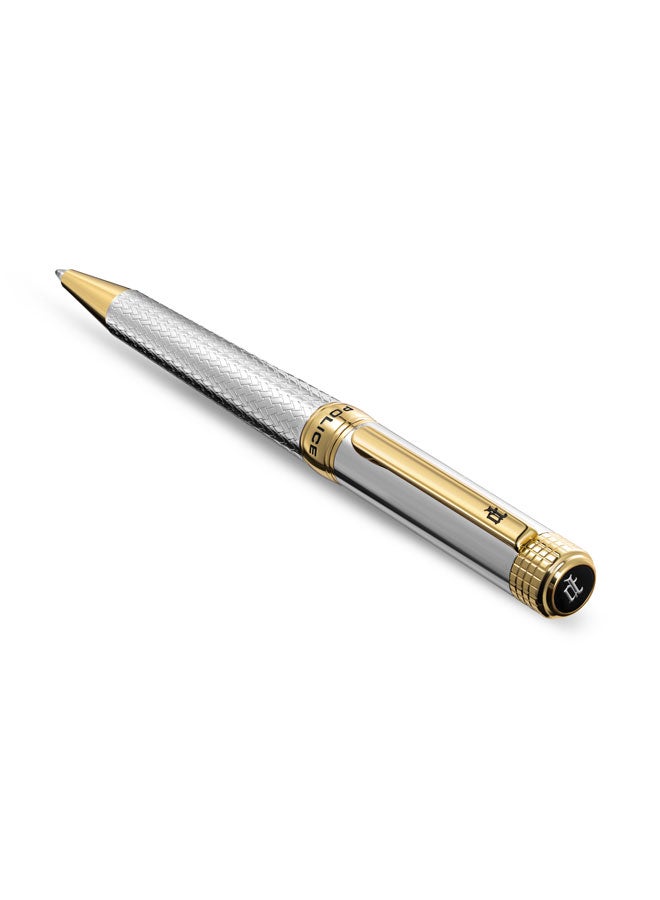 POLICE Avalon Silver with Gold Trims Pen for Men - Image 2