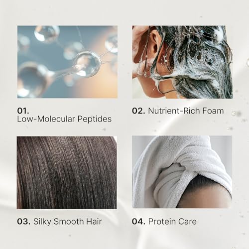 Lador LA'DOR LADOR Keratin LPP Damage Care Shampoo w/Proteins & Plant Oils - pH Balanced Sub Acidic for Dry Damaged Frizzy Coarse Thinning Hair - NO Silicone, Paraben, Sulfate, Alcohol 5.07 Fl Oz (2pcs) - Image 3