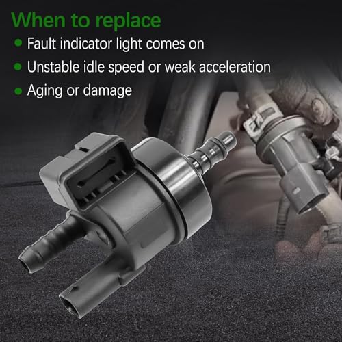 MINETPS 06H906517AA Vapor Canister Purge Valve Fit for 2002-2023 Volkswagen Passat CC GTI Beetle Jetta Eos Amarok Altea, for Audi A3 A4 A5 A6 Q3 Q5 TT, Vapor Purge Valve Solenoid Replace 06H906517B - Image 4