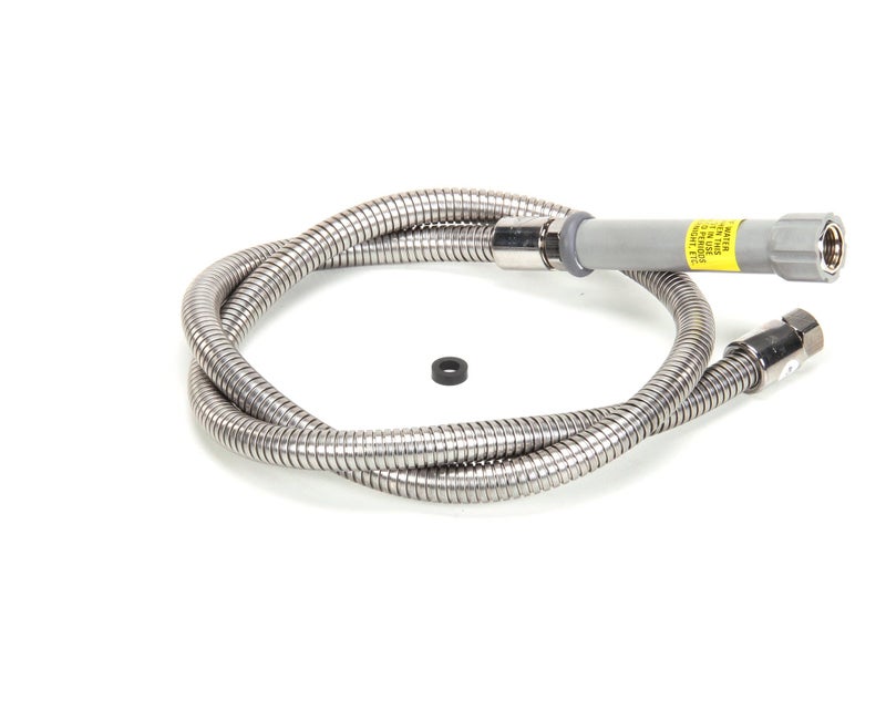 T&S BRASS B-0056-H 56" Flexible Stainless Steel Hose - Image 4