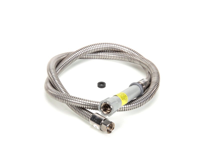 T&S BRASS B-0056-H 56" Flexible Stainless Steel Hose - Image 1