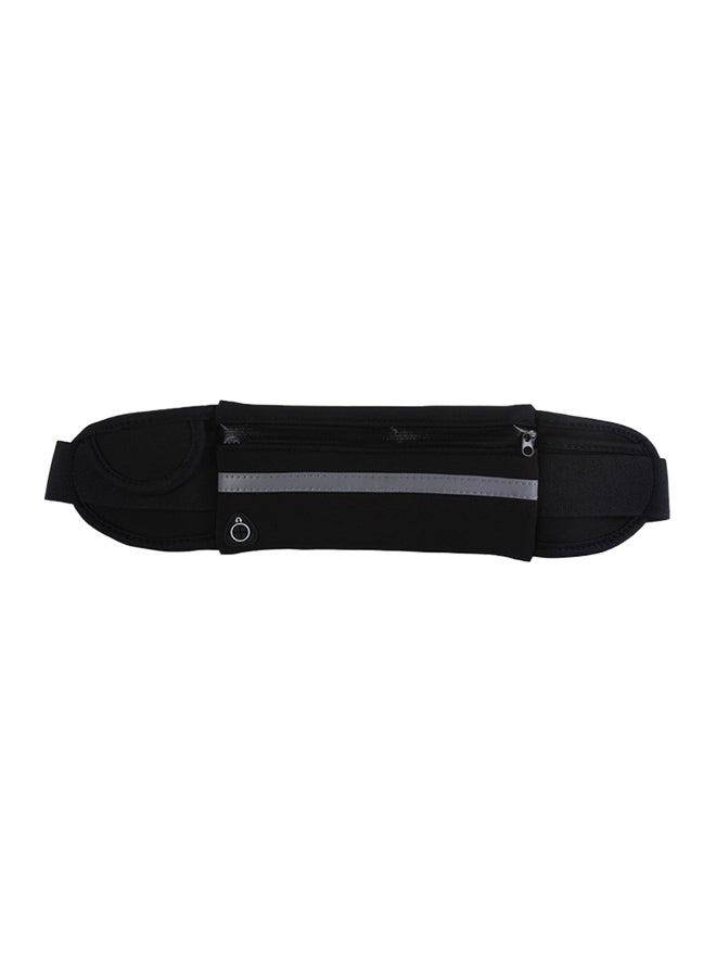 BAGGRA Zipper Closure Security Waist Belt Black - Image 1
