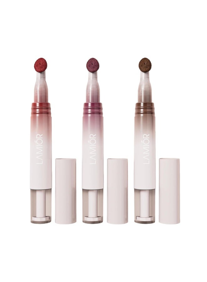 LAMIOR Hydrating Lip Gloss Stain, 2-in-1 Ultra Glossy Shine (Hot Gossip) | Long-Lasting Lip Tint, Non-Sticky High Pigment, Peptide, Astaxanthin & Kakadu Plum Infused, Vegan Cruelty Free, Pack of 3 - Image 1