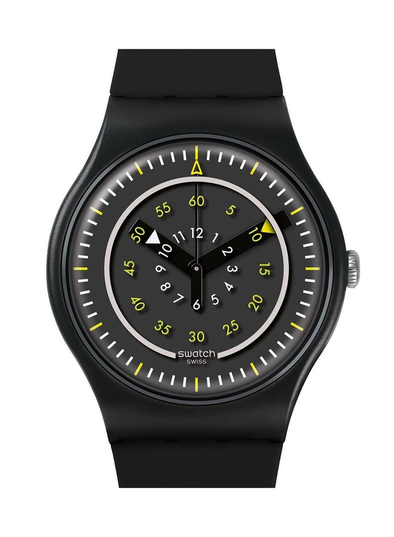 Swatch Men Più Nero Quartz Movement Water Resistant Wrist Watch - 41 Mm - Image 1