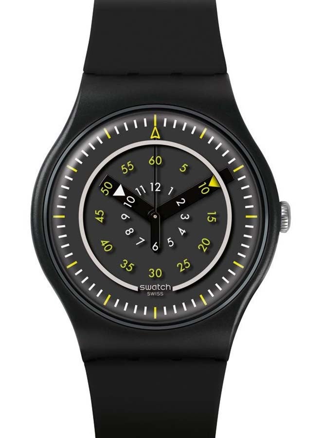 Swatch Men Più Nero Quartz Movement Water Resistant Wrist Watch - 41 Mm - Image 2