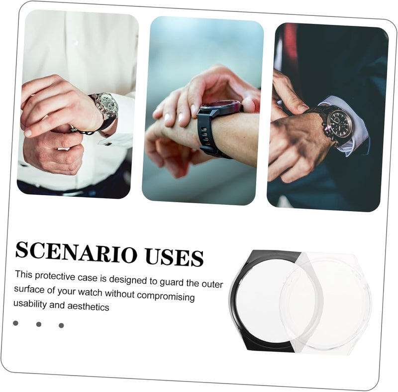 2pcs Replacement Watch Case TPU Protective Case Scratchproof Screen Protector Easy Install - Image 3