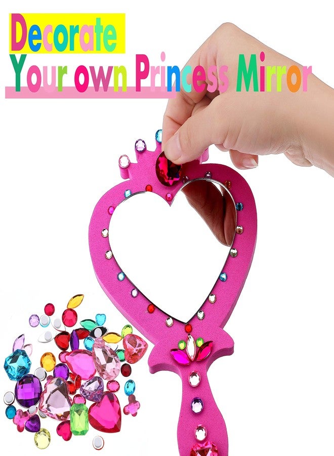 RICHNESS Little Girls Princess Mirrors Make Your Own Mirrors Princess Party Favors Pack of 6 - Image 4