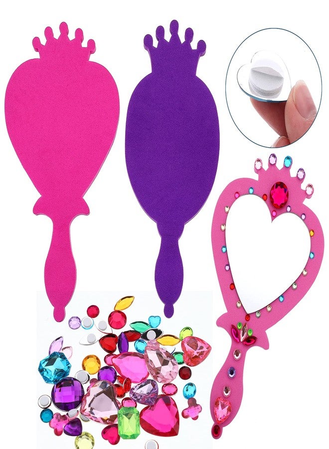 RICHNESS Little Girls Princess Mirrors Make Your Own Mirrors Princess Party Favors Pack of 6 - Image 3