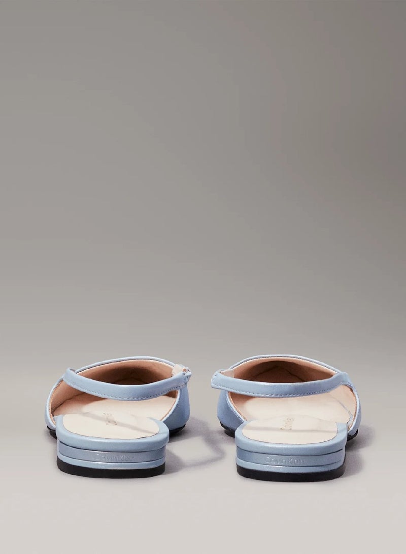 CALVIN KLEIN Leather Slingback Ballerinas - Image 4