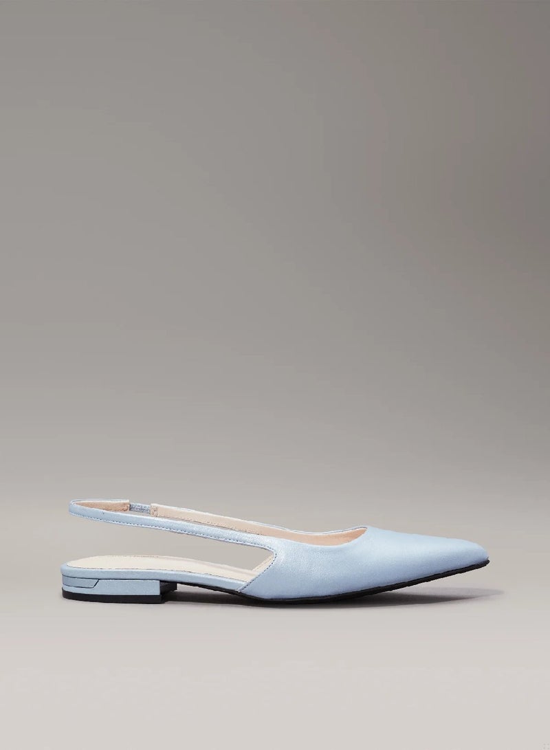CALVIN KLEIN Leather Slingback Ballerinas - Image 1