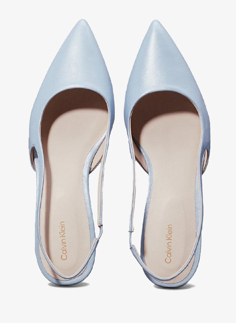 CALVIN KLEIN Leather Slingback Ballerinas - Image 3