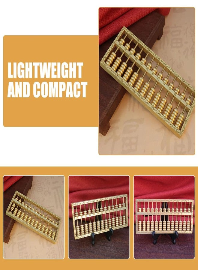 DEARMAMY Brass Abacus Ornament - Vintage Chinese Abacus Sculpture for Home Decor Office Decoration Unique Gift for Housewarming and Business Opening - Image 4