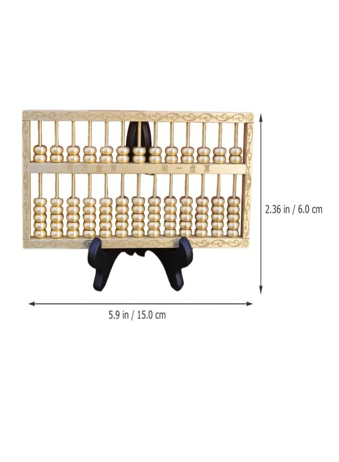 DEARMAMY Brass Abacus Ornament - Vintage Chinese Abacus Sculpture for Home Decor Office Decoration Unique Gift for Housewarming and Business Opening - Image 2