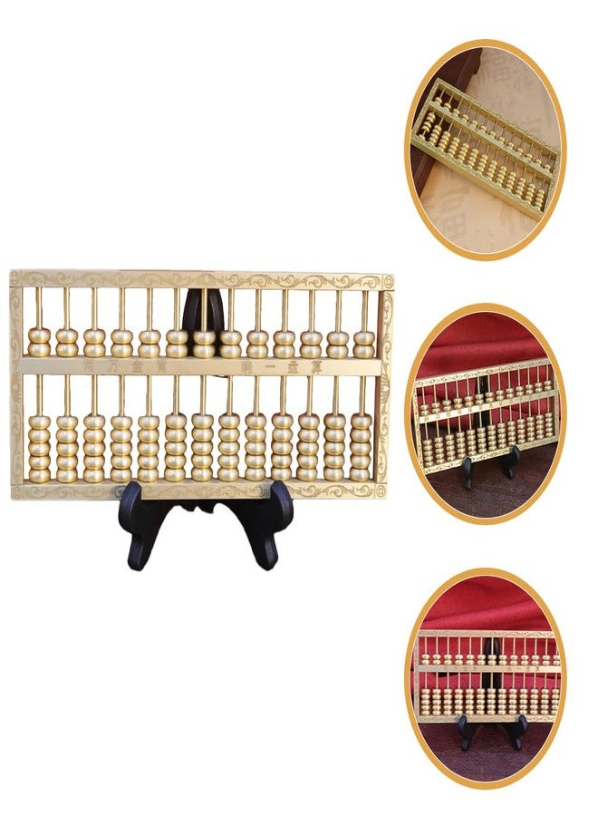 DEARMAMY Brass Abacus Ornament - Vintage Chinese Abacus Sculpture for Home Decor Office Decoration Unique Gift for Housewarming and Business Opening - Image 5