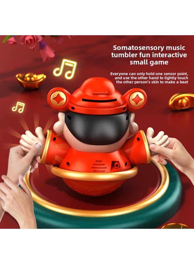 Year's God Of Wealth Piggy Bank Luckful Treasure Keys Voice Desktop Ornaments Music Body Sense Fun National Tide Tumbler-Specifications:God Of Wealth To Music Piggy Bank - Image 5