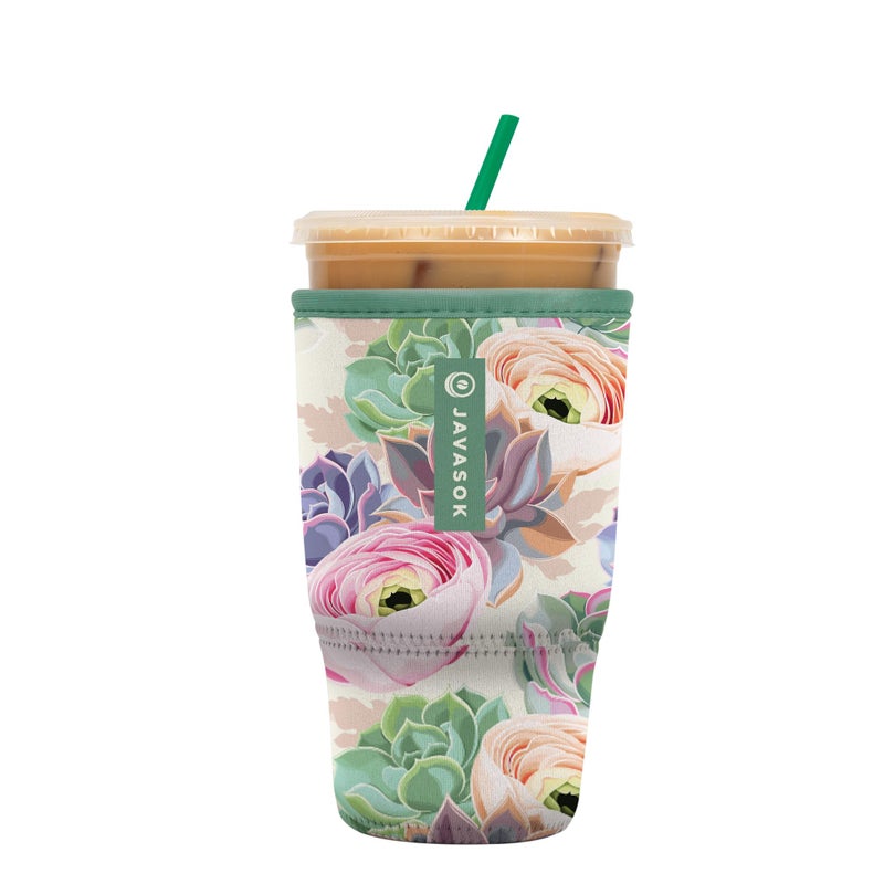 Sok It Java Sok Iced Coffee & Cold Soda Insulated Neoprene Cup Sleeve (Pastel Splendor  Large: 30-32oz) - Image 1